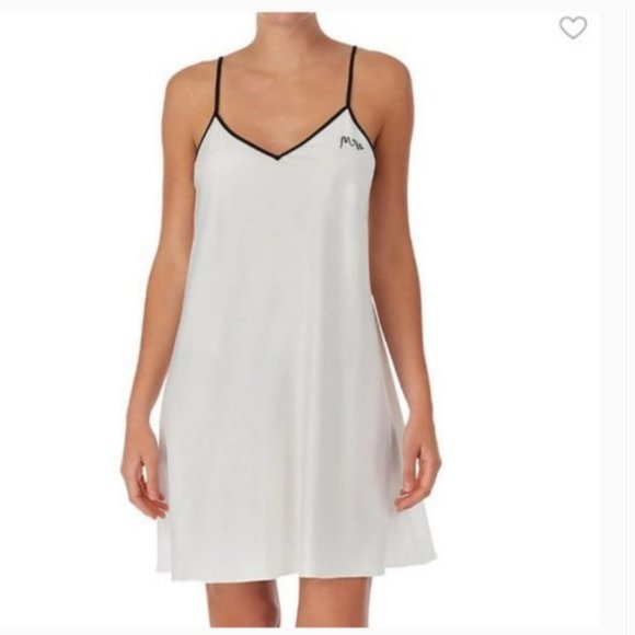 kate spade white bridal wedding Mrs Chemise nightgown pajamas size medium nwot - Picture 2 of 11